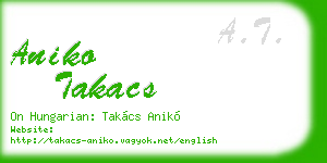 aniko takacs business card